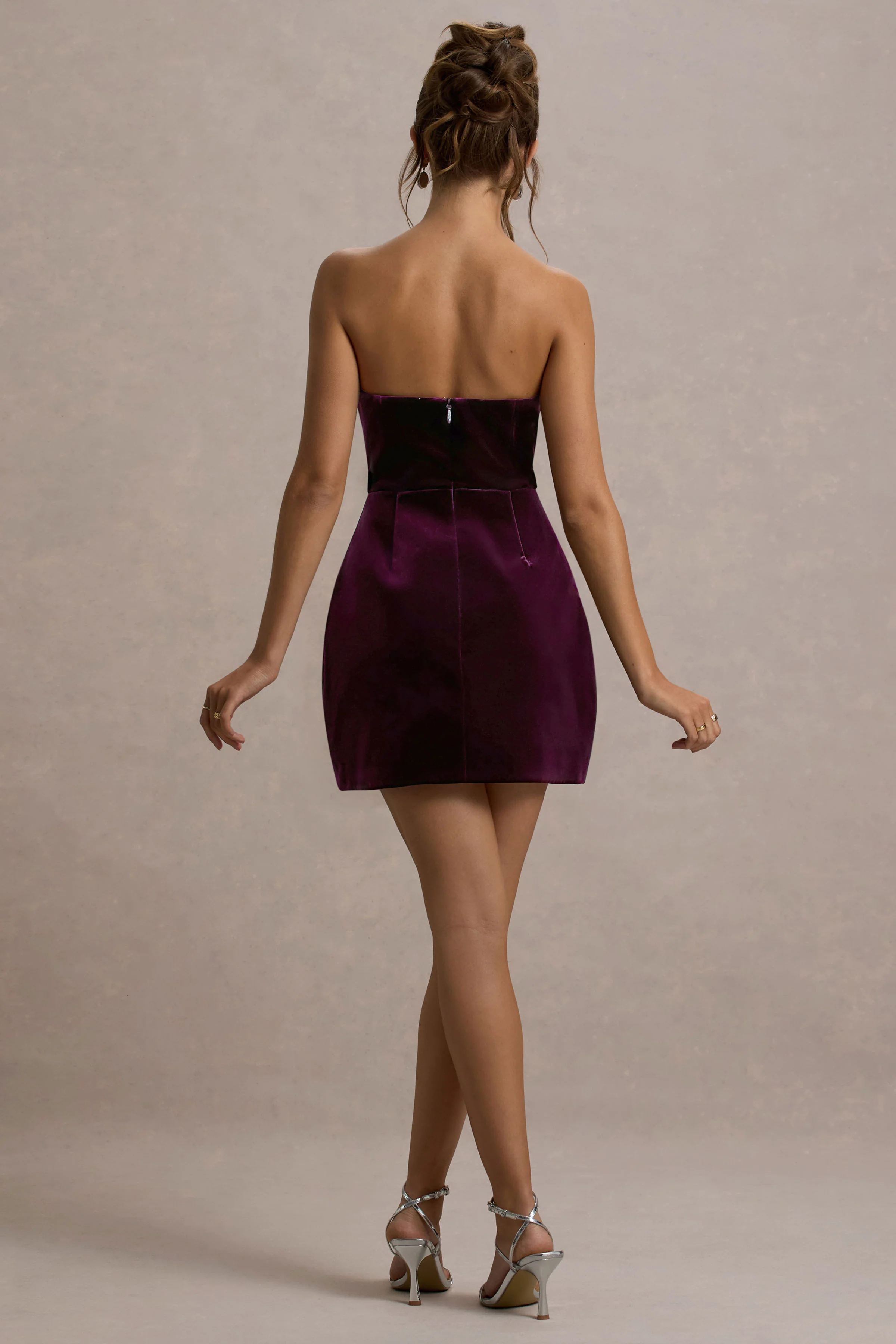 Naia | Port Velvet Verziertes Bandeau-Minikleid - Image 2